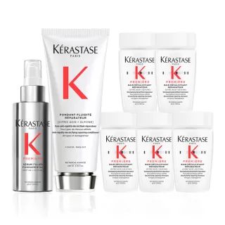 【KERASTASE 巴黎卡詩】白鑽升重建髮乳200ml+白鑽升重建熱活精華90ml