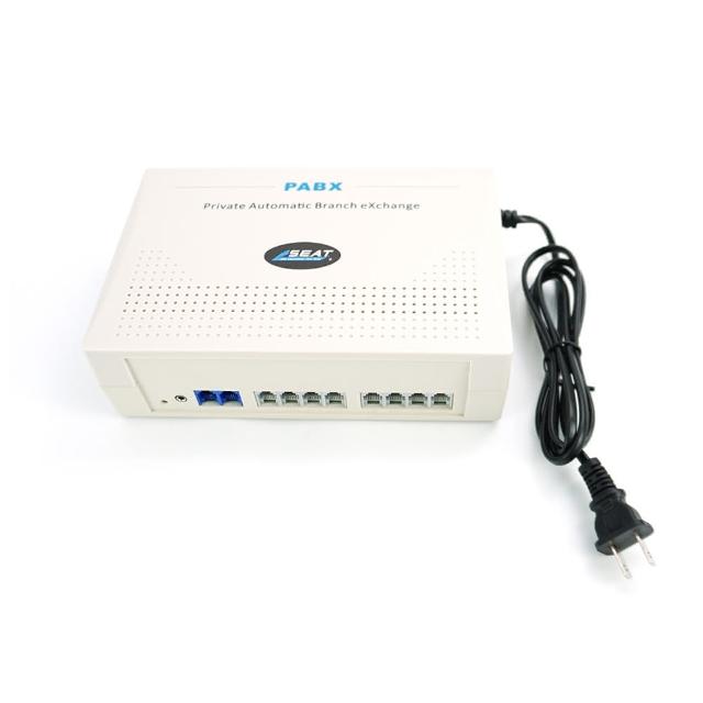 小型家用電話總機系統 2外線+8內線 室內分機電話 家用/商用辦公室 辦公室總機 櫃台客服 208-TEM208