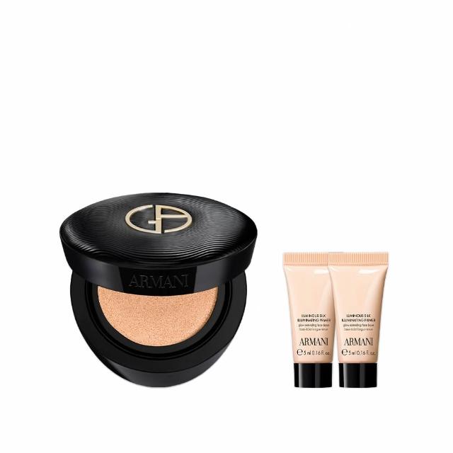 【ARMANI 亞曼尼】官方直營 訂製奢潤緞光氣墊粉餅(粉盒+粉蕊/氣墊/底妝/GA