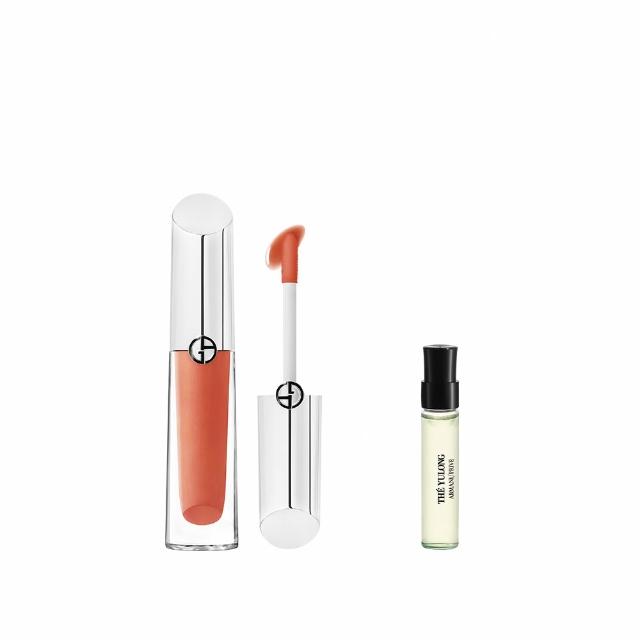 【ARMANI 亞曼尼】官方直營 訂製奢光潤唇蜜 3.5ml(唇彩/奢光小銀管)