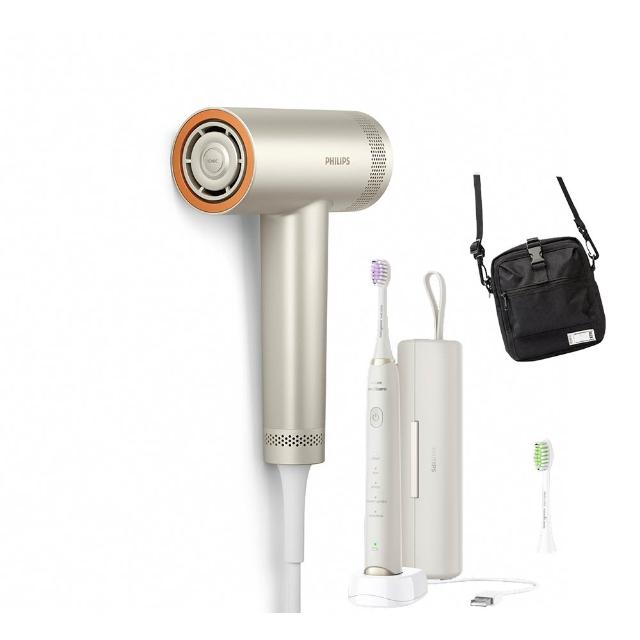 【Philips 飛利浦】飛利浦 BLDC 高速負離子護髮吹風機(BHD837/51 銀色)