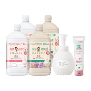 【LION 獅王】趣淨敏弱肌專用洗手慕斯補充瓶700mlx4入組(敏弱肌適用/兩款口味任選/皂香/薰衣草)