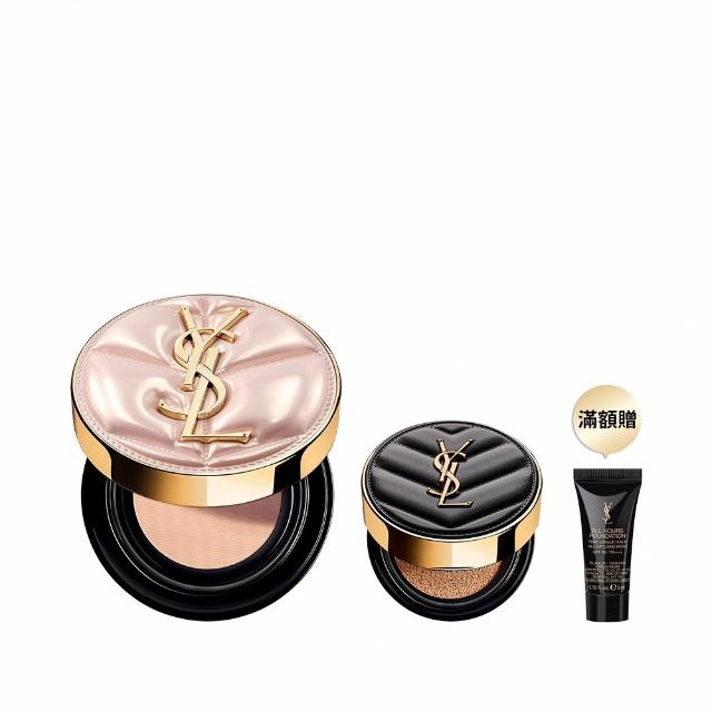 【YSL】官方直營 超模光感精華水氣墊 雲朵皮革版(任選1款/新品上市/氣墊)