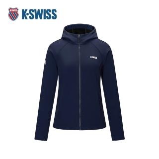 【K-SWISS】連帽梭織外套 Woven Jacket 休閒 女外套 藍色 1913367-014