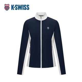 【K-SWISS】60週年限量款 立領外套 Knit Jacket 休閒 女外套 藍色 1913318-014
