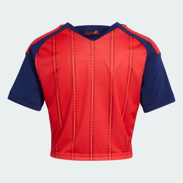 【adidas 愛迪達】世界盃 西班牙 運動 休閒 T恤 短袖 女上衣 RFEF H JSY CR W(KE8079)