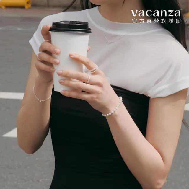 【vacanza】925純銀飾品｜滿鑽絲帶 純銀手鍊 (抗過敏 情人節禮物 生日禮物)