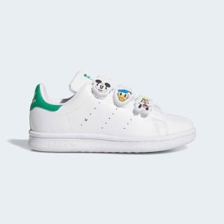 【adidas 愛迪達】Stan Smith CF Disney 中童 運動休閒鞋 舒適 白 布魯托(JH7439)