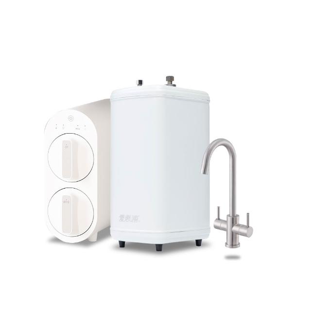 【愛惠浦】雙溫櫥下型 H188熱飲機+Waterdrop G2P600 RO逆滲透無桶直輸生飲淨水器/純水機