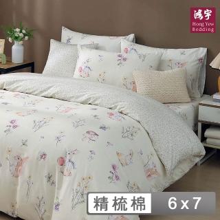 【HongYew 鴻宇】台灣製100%美國棉 兩用被套 雙人-多彼夢園(60支/300織)