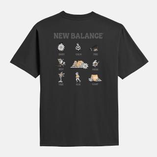 【NEW BALANCE】NB BOY 戶外 短T 黑 中性 男女 短袖 MT61Z8V9BK