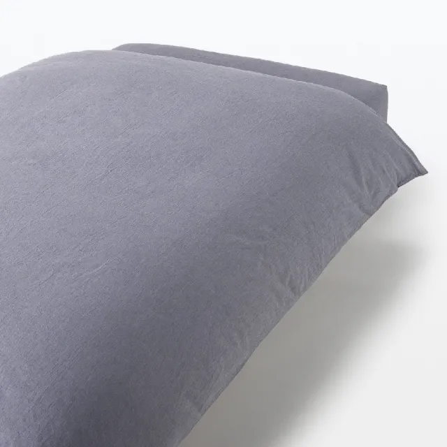 【MUJI 無印良品】柔舒水洗棉被套/S(灰色/柔白/深藍/淺米)