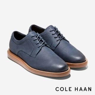 【Cole Haan】GRAND NEOCLASSIC PLAIN TOE OXFORDS 經典素面牛津鞋 男款寬楦 午夜藍(C43799)