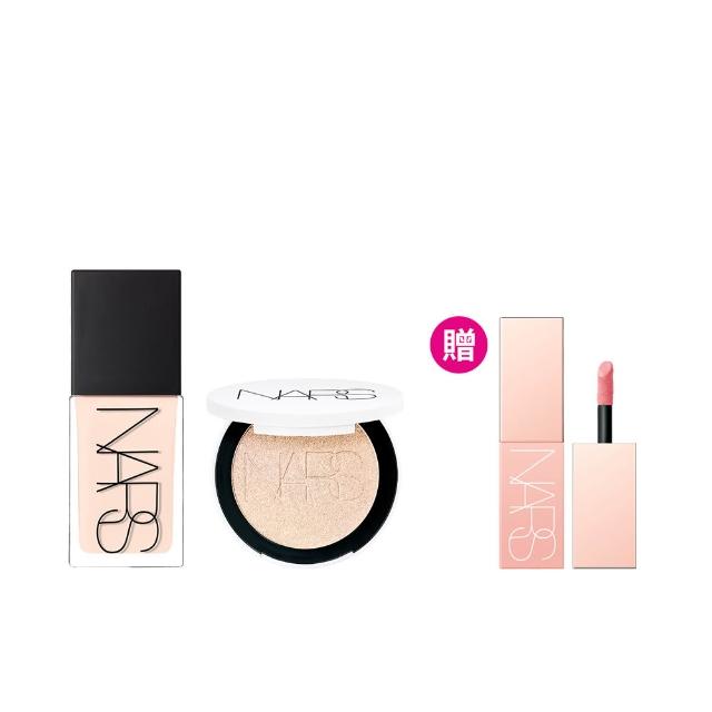 【NARS】完美透光底妝組(裸光幻閃亮采餅/裸光肌萃粉底精華)