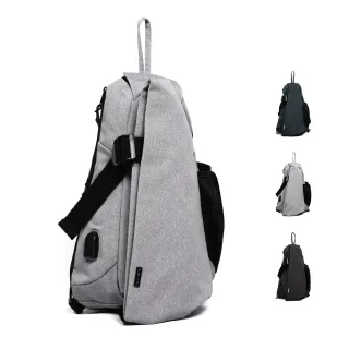 【NEW STAR】單肩背包 防水包 多功能充電胸包包 升級 側斜背包 男 女 男包 現貨 BK294