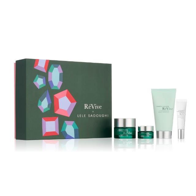 ReVive利維膚 光采新生寶石幻境禮盒 ReVive利維膚 光采新生寶石幻境禮盒,精選高濃度保養精華與面膜,打造28天煥膚計畫。內含多款明星產品,結合天然成分與科技配方,讓肌膚煥發健康光采,重拾年輕光彩。適合追求高效保養與奢華體驗的消費者。