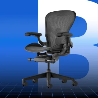 【Herman Miller】Aeron 全功能 - 石墨黑｜B SIZE｜世代家具｜原廠授權代理商(人體工學椅/電腦椅/辦公椅)