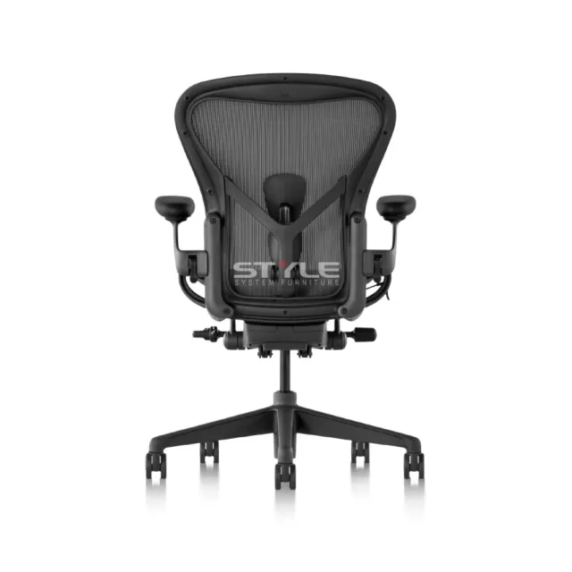 【Herman Miller】Aeron 全功能 - 石墨黑｜B SIZE｜世代家具｜原廠授權代理商(人體工學椅/電腦椅/辦公椅)