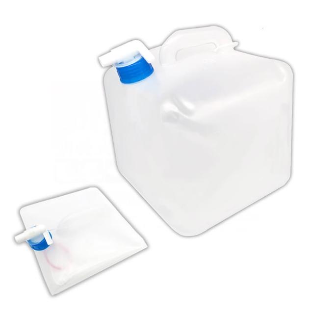 【E7SHOP】台灣製 戶外折疊水桶 10公升(MIT 儲水桶 飲水桶 折疊式水箱 水袋 摺疊水桶 方形 防災 露營)
