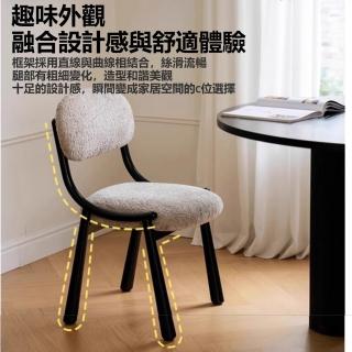 【Quality 聚家】梳妝凳 家用休閒椅子 靠背椅子 化妝凳 餐椅 中古風 復古（人體工學設計 強悍承重）