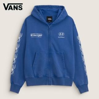 【VANS】官方旗艦 Artist Collection - Ed Davis 藍色連帽外套