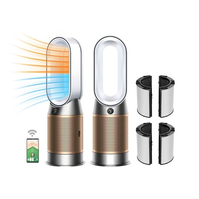 【dyson 戴森】HP12 Purifier Hot+Cool De-NOx三合一甲醛NOx偵測涼暖空氣清淨機(白金色)