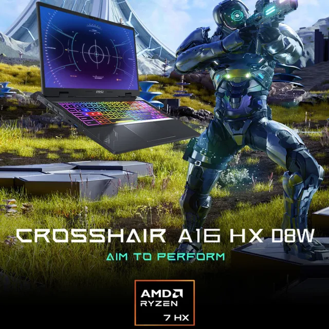 升級32G★【MSI 微星】16吋R7-8840HX RTX5060 AI電競筆電(Crosshair A16 HX/16G/1T/W11/D8WFKG-099TW)
