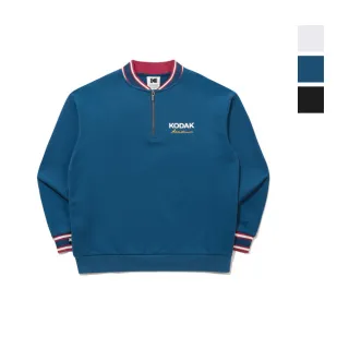 【KODAK Apparel】柯達 男女同款 長袖厚T 奧運系列 半開襟 共3色 / KB611002WMG KB611002BLK K6123CFSC1BLU