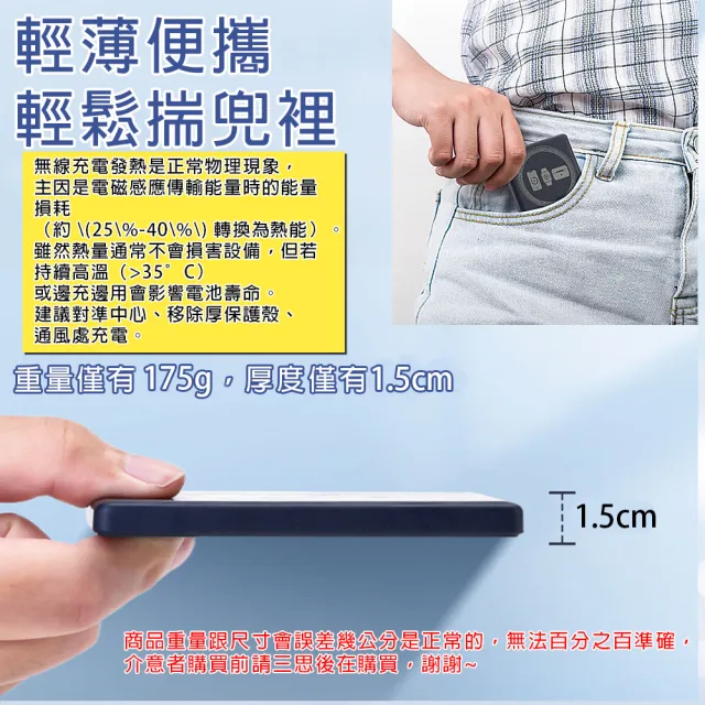 防爆固態電芯行動電源 10000mAh 磁吸行動電源(MagSafe/磁吸行動電源/CCC標示/WH標示)