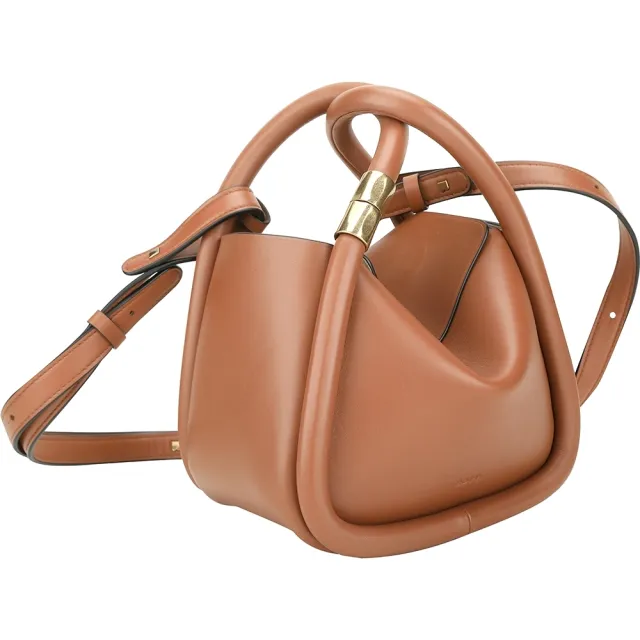 【BOYY】Wonton 20 小牛皮手提 斜背餛飩包-紅棕色