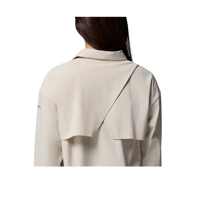 【Columbia 哥倫比亞】女款-涼感長袖襯衫-Chill Creek™ LS Shirt-淺卡其(UAR56680HI/KS)