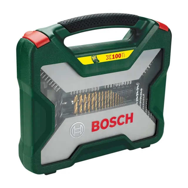 【BOSCH 博世】100件 X-line鍍鈦鑽頭套裝組