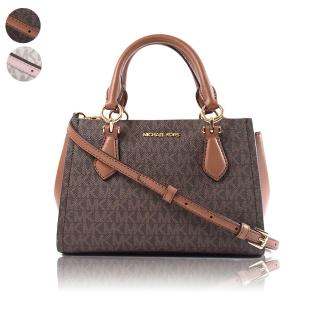 【Michael Kors】Marilyn 緹花LOGO防刮手提/斜背二用包-小-(新款任選)