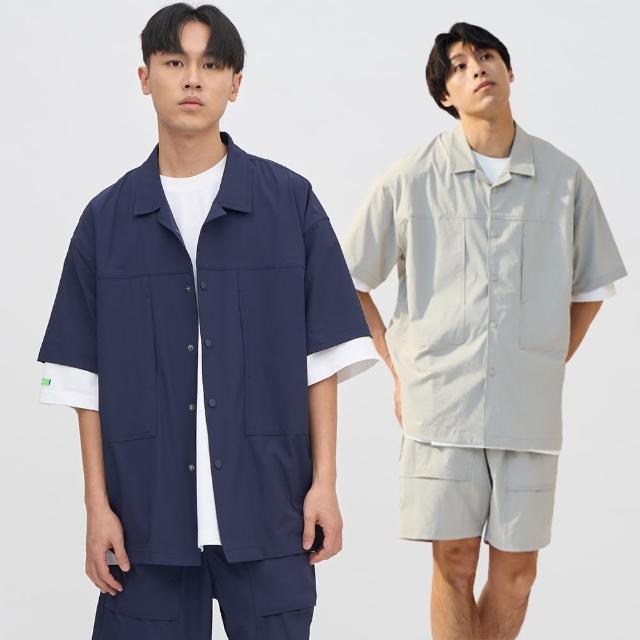 【plain-me】OOPLM 襯衫 短袖襯衫 短袖 男襯衫 女襯衫 山系壓釦_OPM3302-251