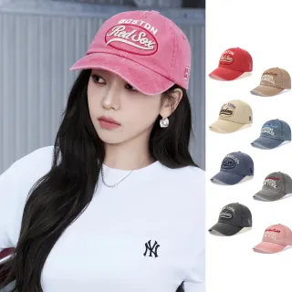 【MLB】可調式軟頂棒球帽 KARINA同款 Varsity系列(3ACPV165N/V185N-多款任選)