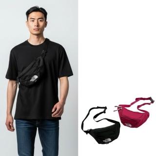 【The North Face】基本款 腰包 素面 小包 輕量 防潑水 繡標 北臉 側揹包 TNF 揹包(1631)