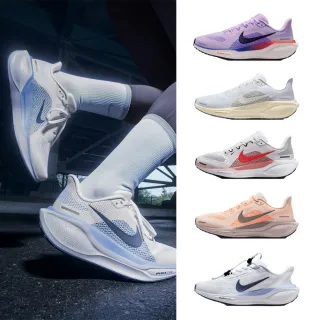 【NIKE 耐吉】運動鞋 跑鞋 慢跑鞋 小飛馬 AIR ZOOM PEGASUS 41 女鞋 黑白藍粉橘 多款(FD2723-009&)