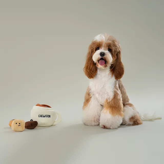 【CHEWFFON】咖啡加糖 藏食玩具(嗅聞玩具 狗狗玩具 寵物玩具 有聲玩具)