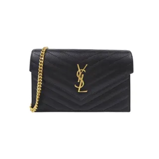 【YSL】857605 黑 金字 小款(WOC BAG)