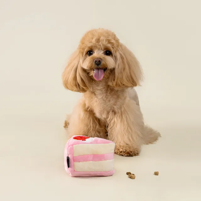 【CHEWFFON】草莓夾心 藏食玩具(嗅聞玩具 狗狗玩具 寵物玩具 有聲玩具)