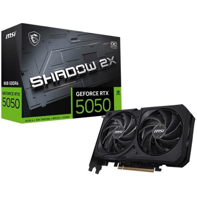 【MSI 微星】GeForce RTX 5050 8G SHADOW 2X OC顯示卡