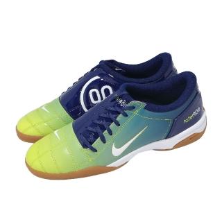 【NIKE 耐吉】休閒鞋 Total 90 男鞋 藍 綠 膠底 足球鞋 IH2230-400