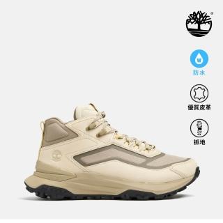【Timberland】男款淺米色Motion Access防水中筒健走鞋(A6DX6EN8)