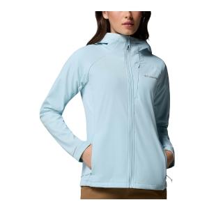 【Columbia 哥倫比亞】女款-防潑水軟殼外套-Trailborne™ Softshell-晴空藍(UWR24230HO/KS)