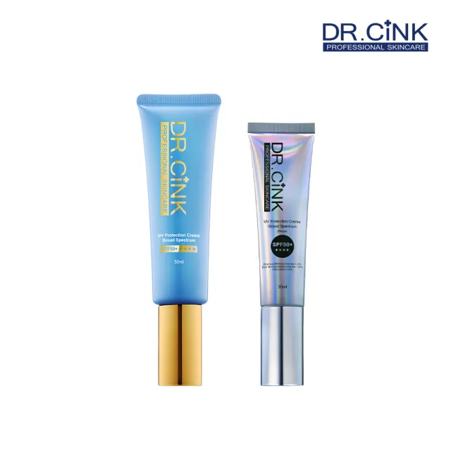 【DR.CINK 達特聖克】禦黑無色防曬50ml/潤色防曬35ml(SPF50+ PA++++ 無色防曬 海洋友善/潤色防曬)