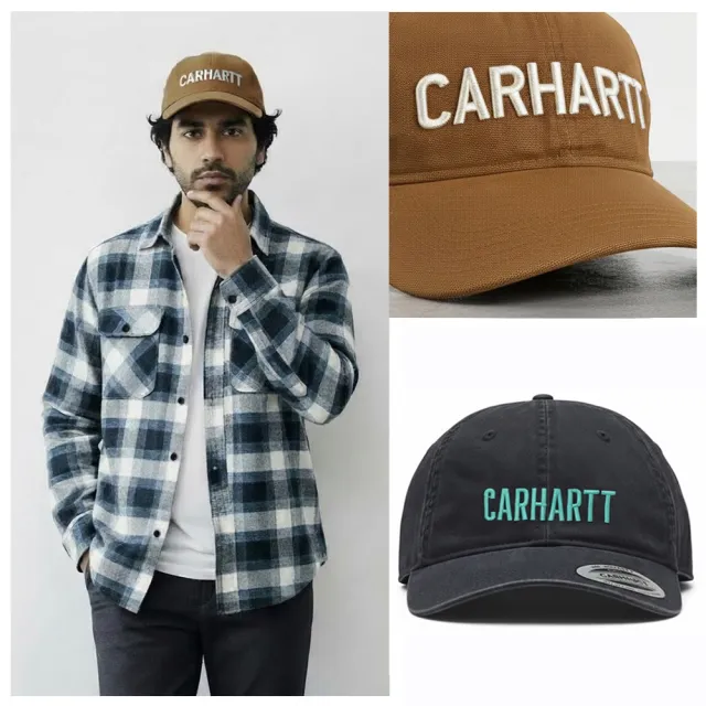 CARHARTT 復古電繡字老帽 水洗棒球帽 西岸滑板品牌 男女可使用