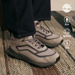【Timberland】男款灰色Motion Access防水中筒健走鞋(A6DX6EOT)