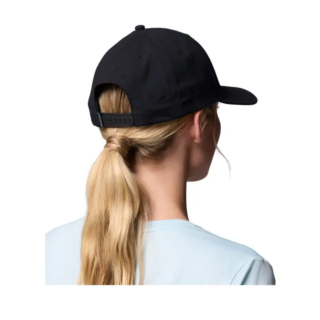 【Columbia 哥倫比亞】超防曬UPF50防潑棒球帽-Columbia ™ Snapback-黑色(UCU23690BK/KS)