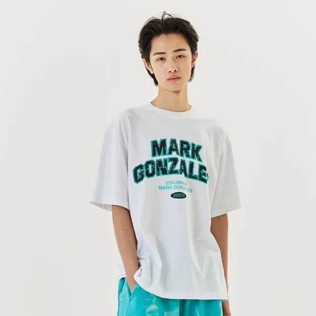 【Mark Gonzales】男女同款 VARSITY 圖案T恤 - 白色