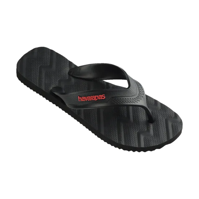 【havaianas 哈瓦仕】拖鞋 男鞋 女鞋 夾腳拖 寬帶 鏤空鞋帶 Track Waves 黑 4149734-0090U (哈瓦士)